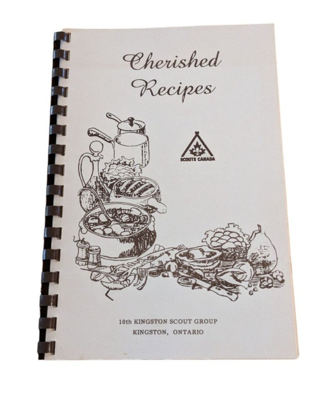Cherished Recipe Vintages 1985 Spiral Community Cookbook Kingston Scout Group